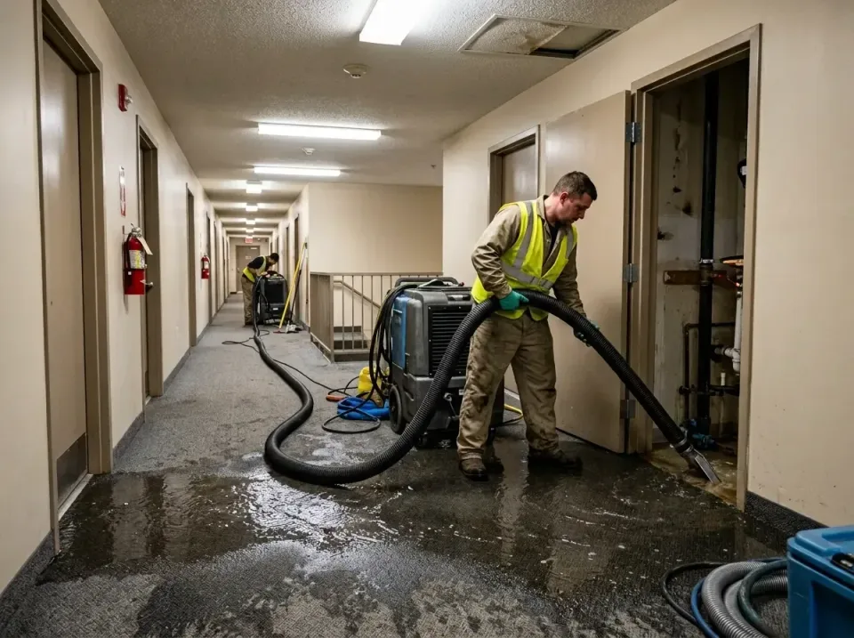 multi-unit-apartment-hallway-f-005 — frequently asked questions, Emergency Burst Pipe Water Extraction & Removal in St. Igna…